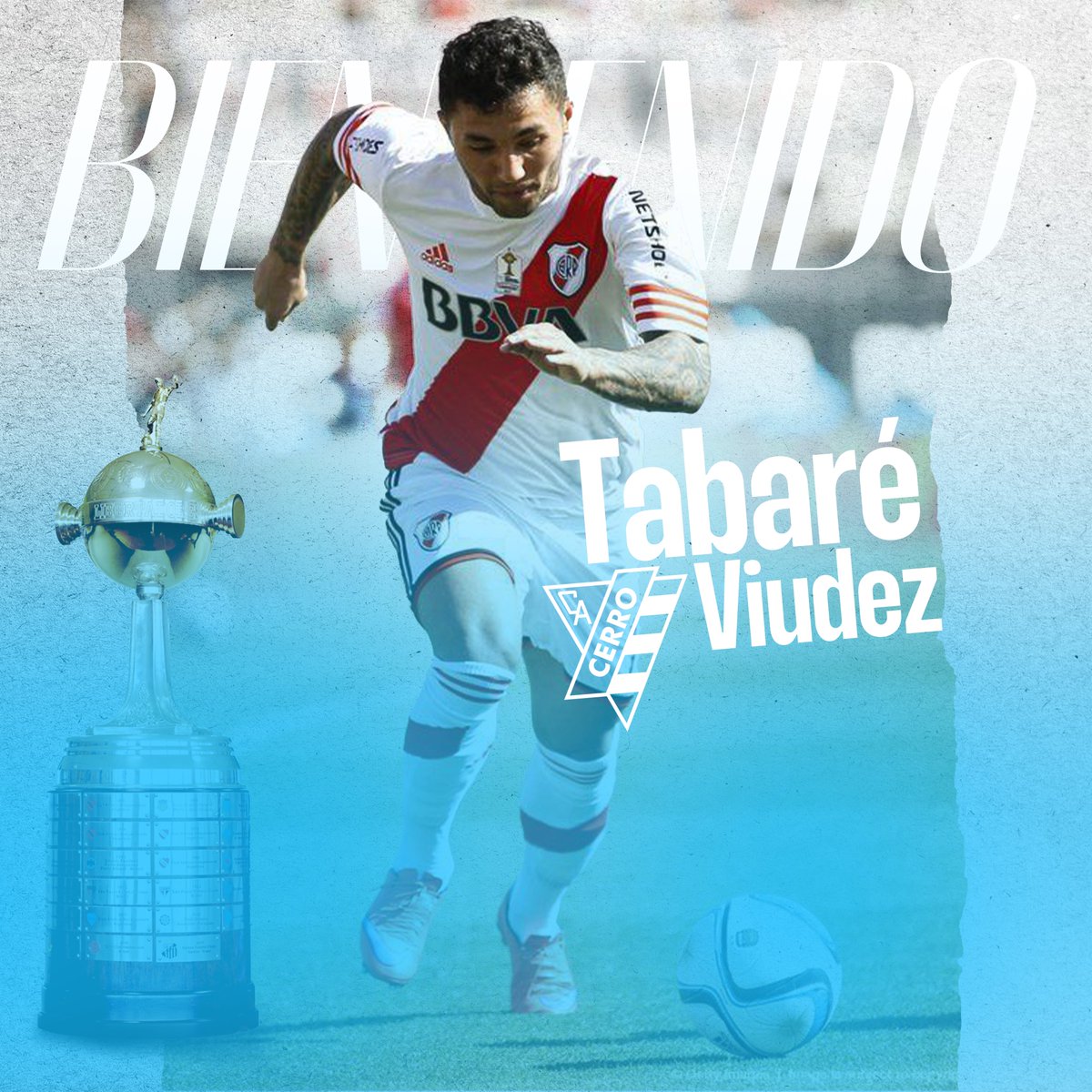 CerroInfo's tweet photo. ¡BIENVENIDO AL 𝗖𝗘𝗥𝗥𝗢!

Último club: Rentistas
Edad: 32
Altura: 1,69 m
Posición: Delantero - Extremo derecho
Pie: Derecho

🏆Campeón de la @libertadores 2015

¡Hola! Tabaré Viudez 👋 https://t.co/qfISSrtQSi