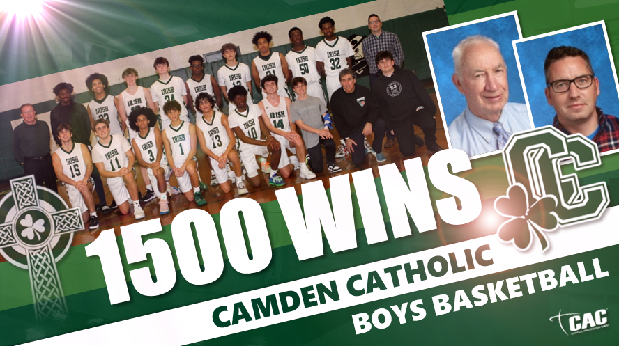 _cchsathletics_'s tweet photo. With their victory over Haddonfield on Saturday, Irish Boys Basketball achieved its 1500th win in program history. Congratulations to Matt and Jim Crawford and all coaches, players, and supporters who took part on the journey to this incredible milestone. God Bless &amp; Go Irish! ☘️ https://t.co/dIPVY6kbTb