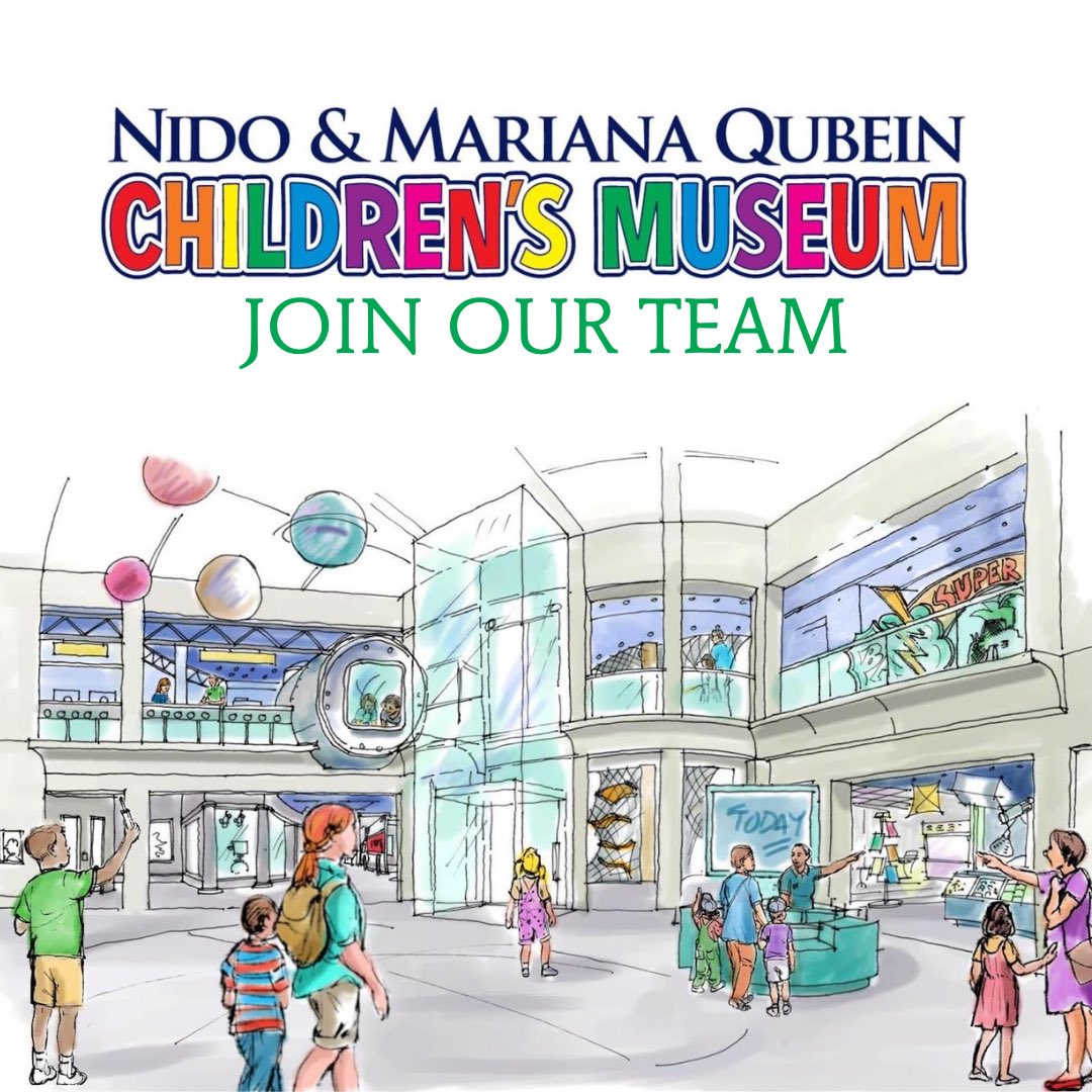 QubeinCM's tweet photo. Want to join our team? We're looking for driven, talented individuals who share our vision and mission!
•
Please visit https://t.co/WNsOozfzKi for more information.
•
#workwithus #qubeinchildrensmuseum #hpkidsplay https://t.co/DSQagrIPj9