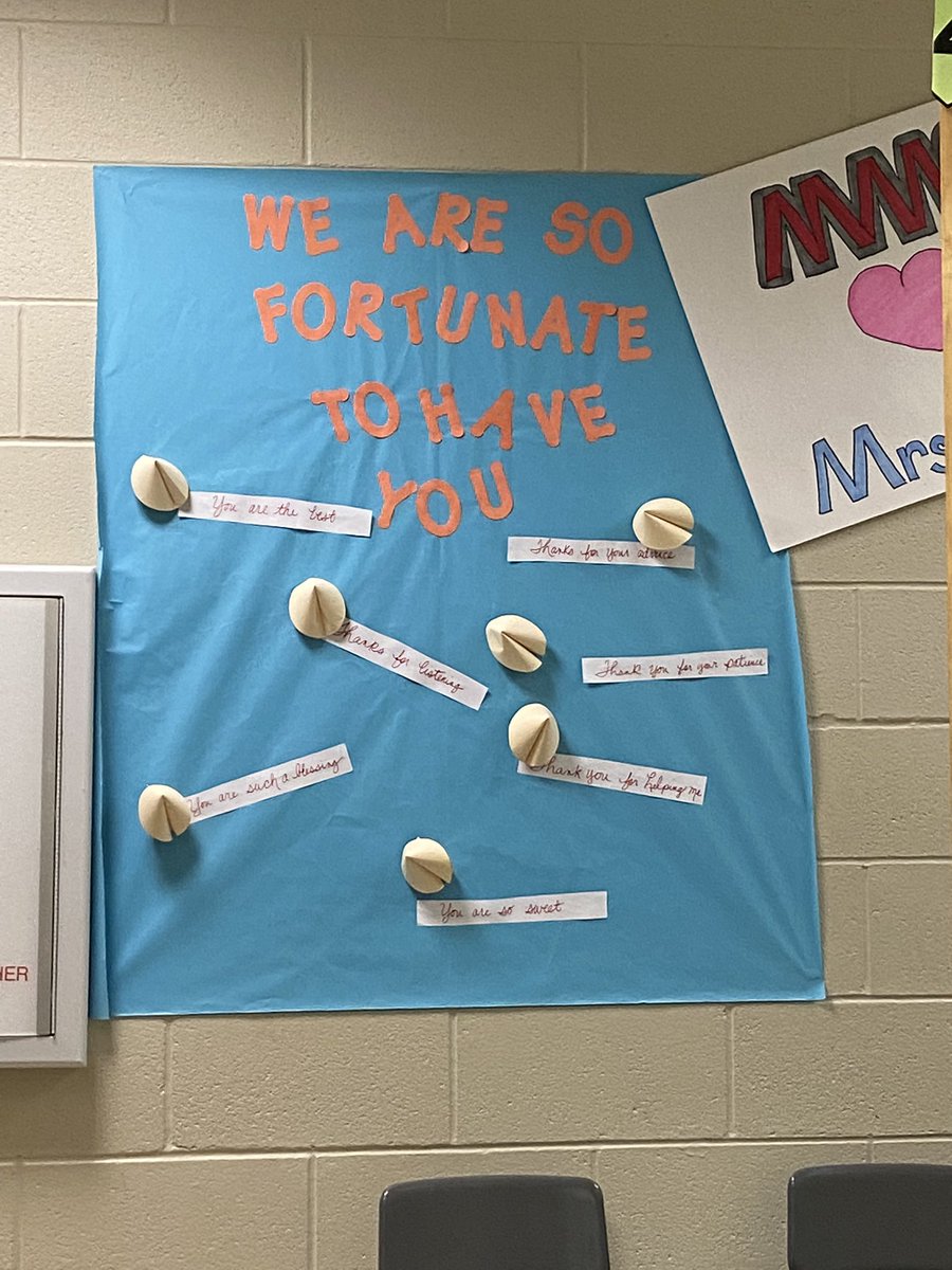 I am the “fortunate” one. Very thankful for my new MMS family. They have welcomed me and made me feel right at home.