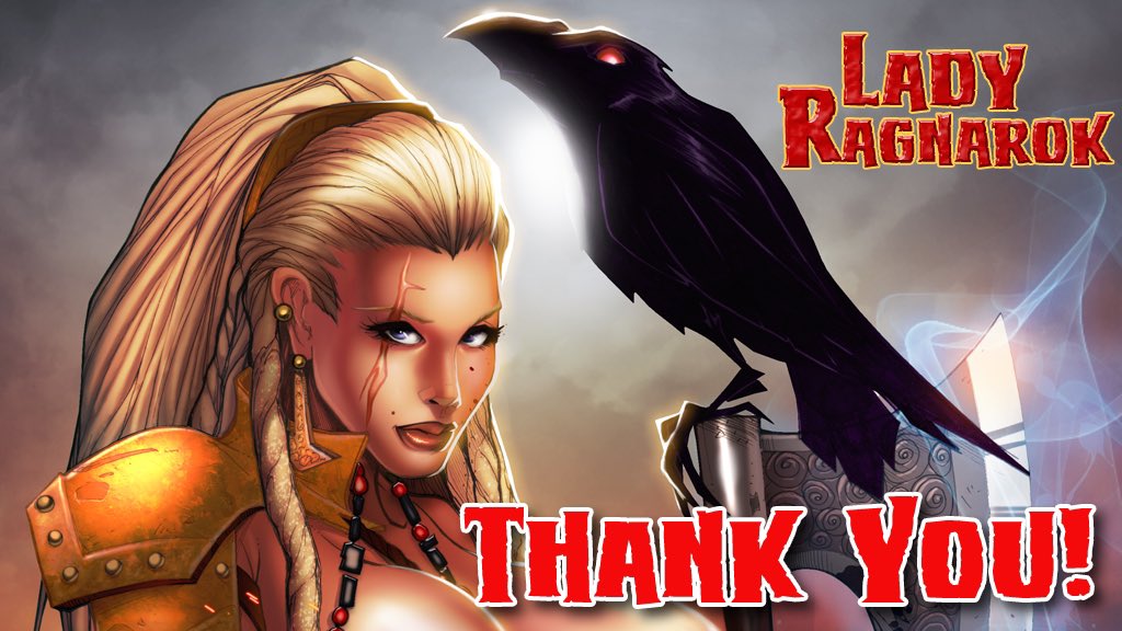BadAxeStudios's tweet photo. THANK YOU to everyone that supported my first Kickstarter….”Lady Ragnarok”!! 

This has been an incredible experience so far…and the journey isn’t over😉. We’re just getting started!

Thank you all for being amazing humans! https://t.co/lKKD8pc4qn