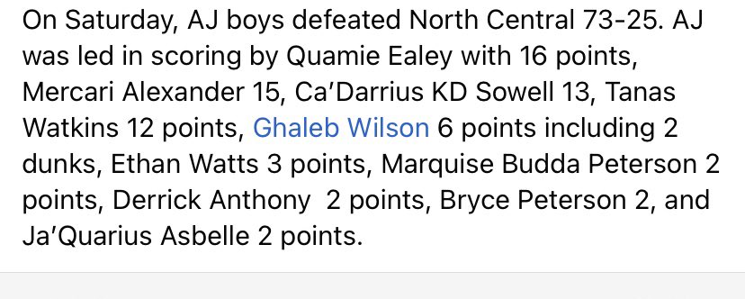 AJ Boys Basketball tweet media