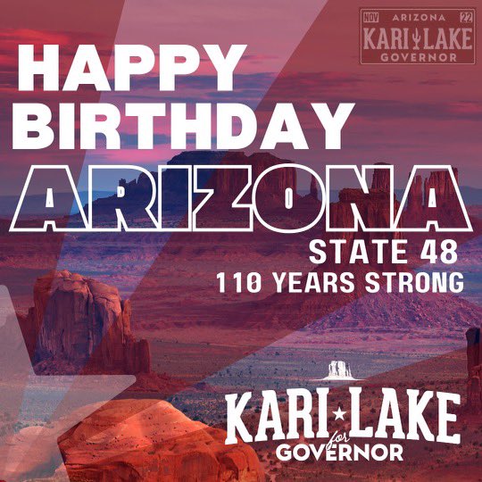 TexPolesky's tweet photo. Happy birthday to the greatest state in America!!! #Karizona #StudentsForKari https://t.co/LmVCybfuvt