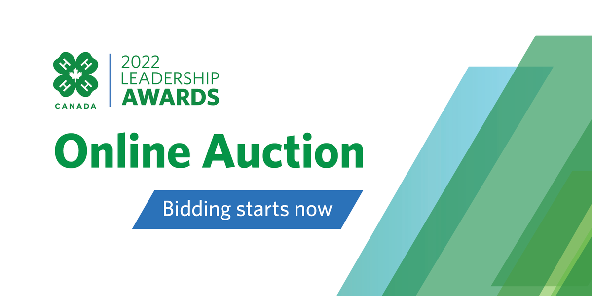 Bidding is now open for the #4HAwards Online Auction! Featuring a wide range of exciting items and experiences, proceeds support the Canadian 4-H Foundation.

Check it out: bit.ly/3JqkdJp 

Auction proudly supported by <a href="/JohnDeere/">John Deere USA</a>