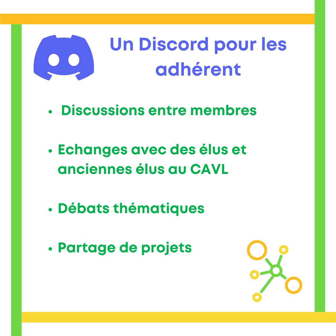 EngaJeune's tweet photo. Un espace d’échange avec des élus et anciens élus, de partage sur les projets portés par les membres du Réseau et ceux qu’ils voudraient mettre en place avec l’asso, et plein de débats sur divers thèmes !

Il est ouvert à tous les membres de l’association, rejoignez-le vite ! 😉 https://t.co/bkZJh69P3A