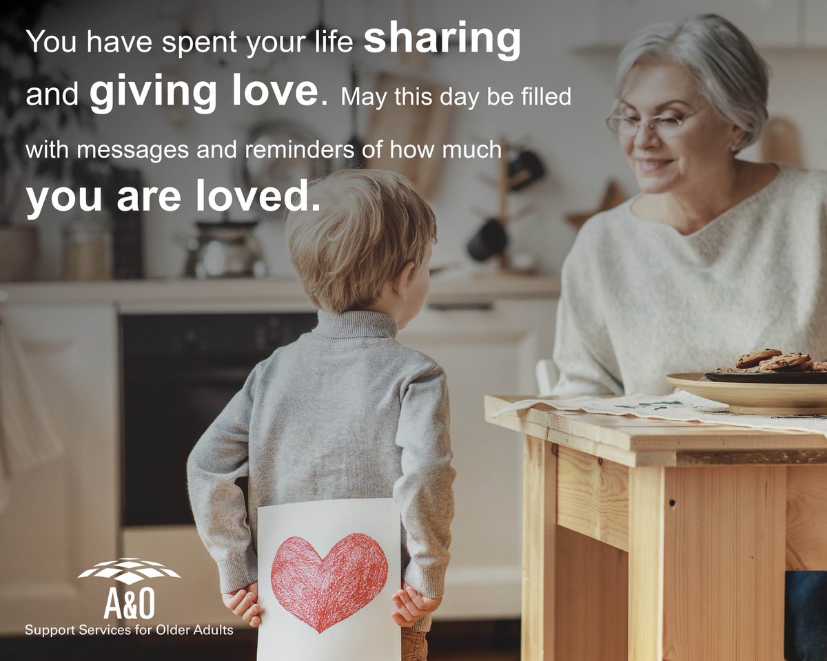 This Valentine’s Day remember the older adults in your life. Reach out and show them you care.