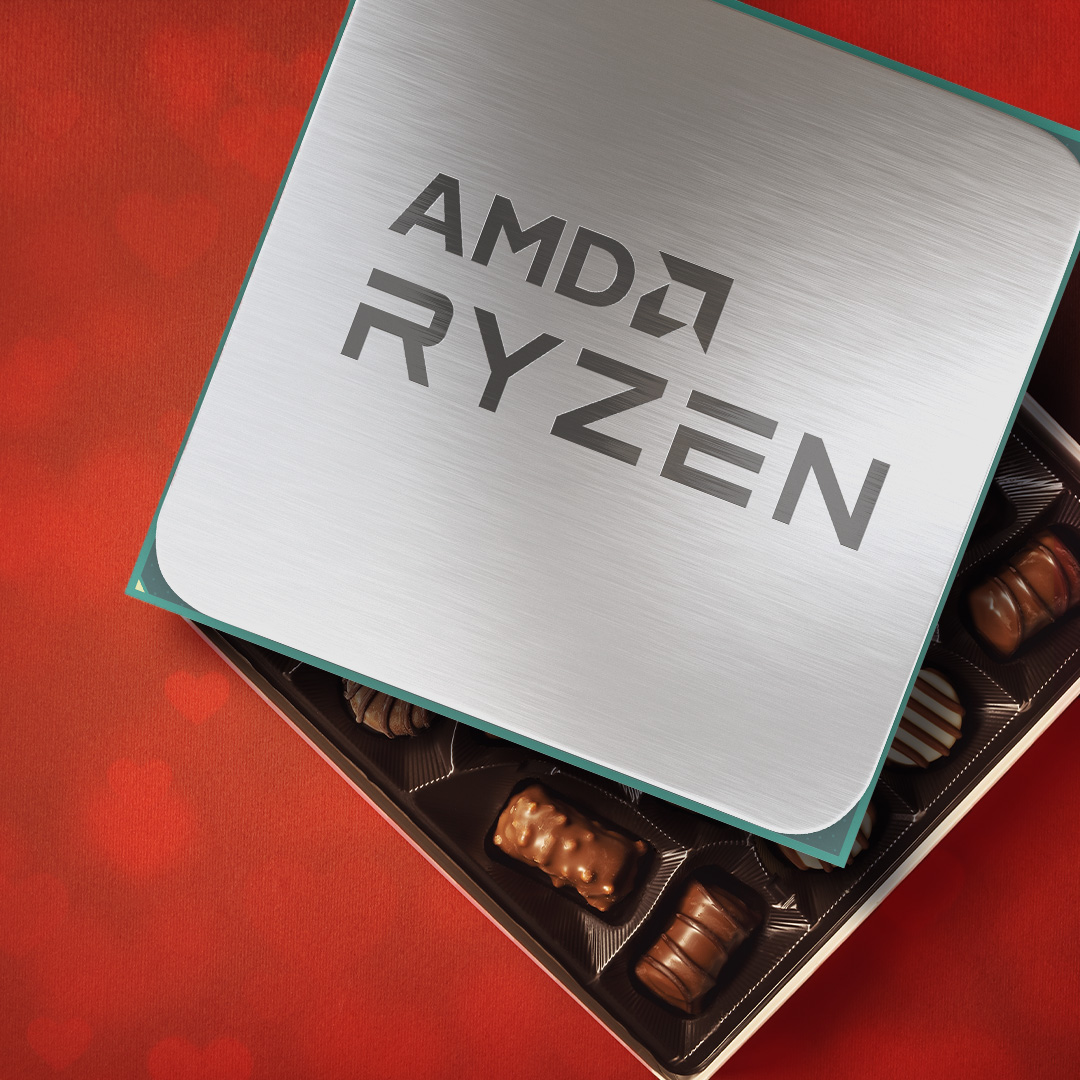 We're lucky to have you,
Our greatest Ryzen fans.

Your love powers our cores,
For you, your friends, in guilds and clans.

Thank you for being mine,
Our truest AMD valentine. 💗