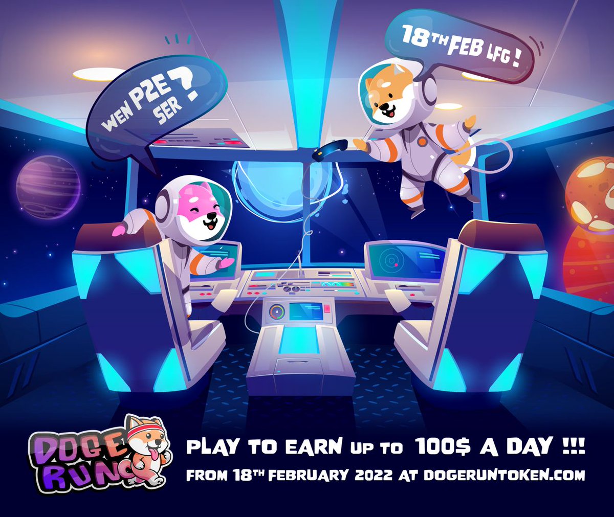Happy Valentine’s Day guys!  ❤️ hope everyone is enjoying the day spending time with loved ones or enjoying your peace and quiet!

Thanks again to everyone supporting us .

Looking forward to our release of play to earn this Friday! 

t.me/DogeRunToken