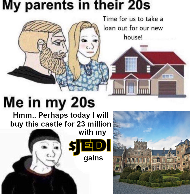 1ForceToken's tweet photo. The boomer generation just wouldn't understand...
#Jeditoken #crypto #memecoins #starwars #starwarsmemes #starwarscoins #starwarsart #DeFi #memecoin https://t.co/NclQNMEAU9