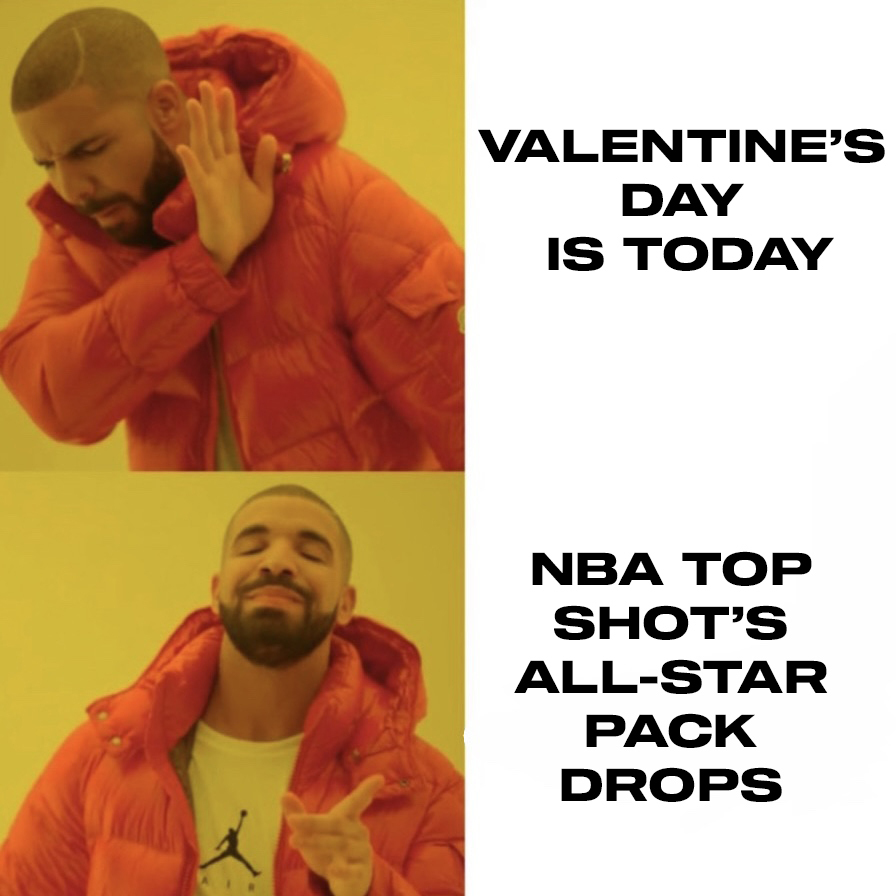 NBATopShot's tweet photo. Happy #ValentinesDay to our Certified Pack Rippers 💕 #NBATopShotThis 

➡️ https://t.co/4tq1jsii02 https://t.co/W6iyejAIkV