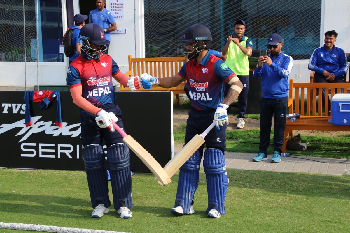 CricketNep's tweet photo. #NEPvsIRE 
#OmanQuadrangular https://t.co/xazy3XA7ve