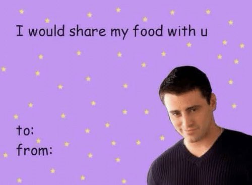 Vil du være min Valentine? 🥺 tag personen du vil dele din mad med. Dét er ægte kærlighed 💘 #ValentinesDay