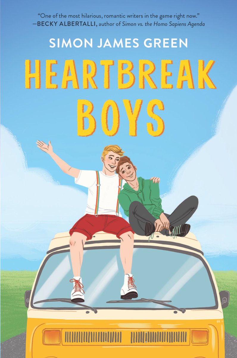 Some news! HEARTBREAK BOYS is being published in the US by Clarion / HarperCollins! Here’s the very gorgeous cover! Art by Alex Cabal, design by Catherine San Juan &amp; Stephanie Hayes. Out December 20 - pre-order links below! 😃👇