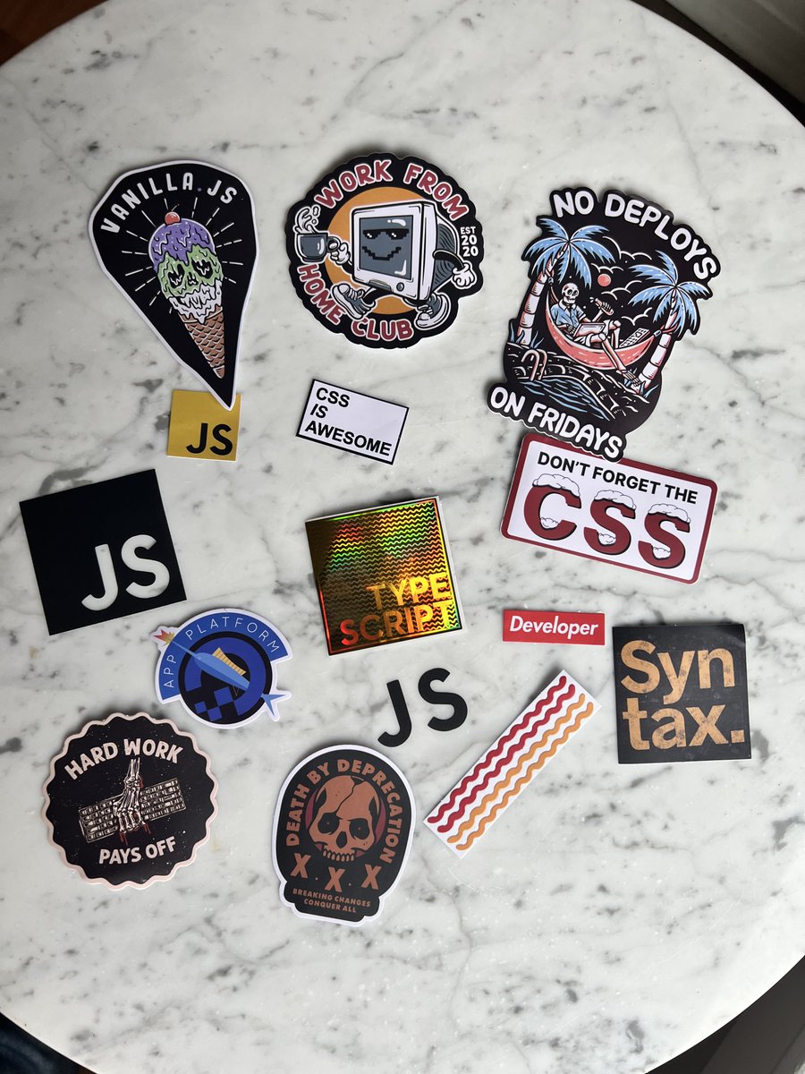 wesbos's tweet image. Web dev stickers are back! $5 a pack, 15 stickers in a pack, shipped anywhere in the world!
Grab a pack before they are gone! bos.af