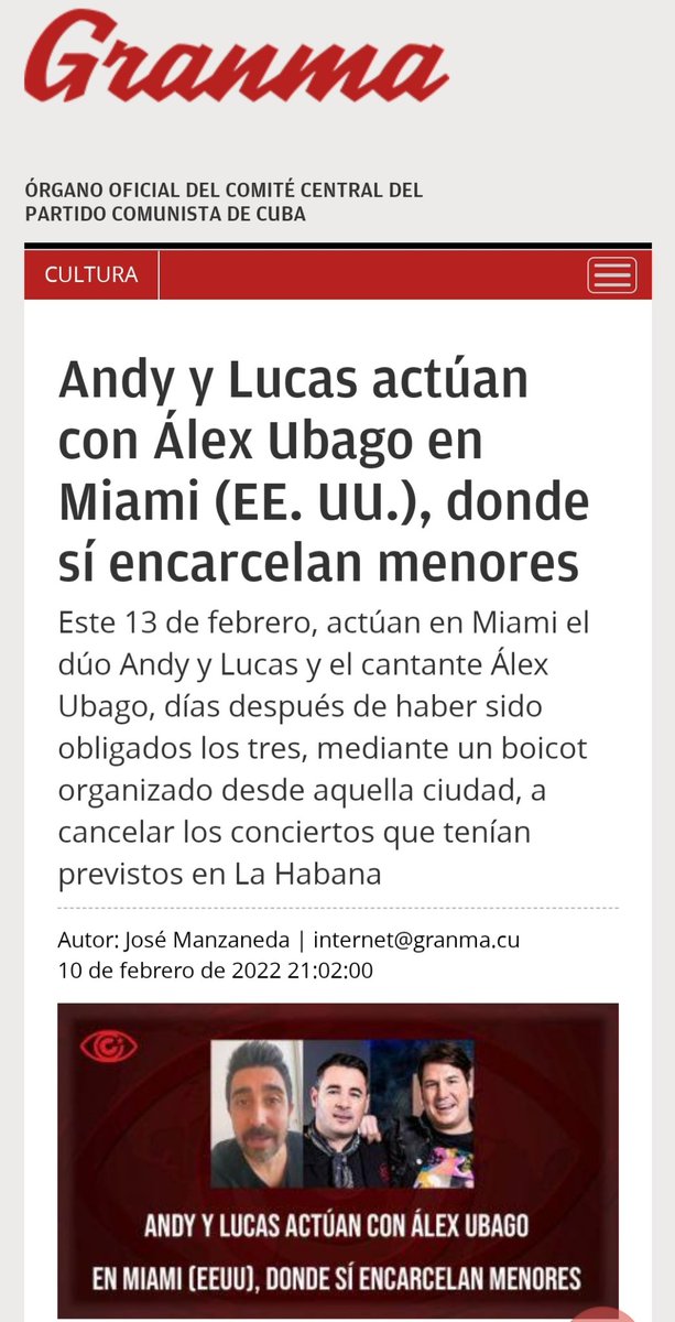 dkramelo_'s tweet photo. Vaya x dios, que rencorosos estos del Periódico Granma 😂 https://t.co/ntKMJw3zj1