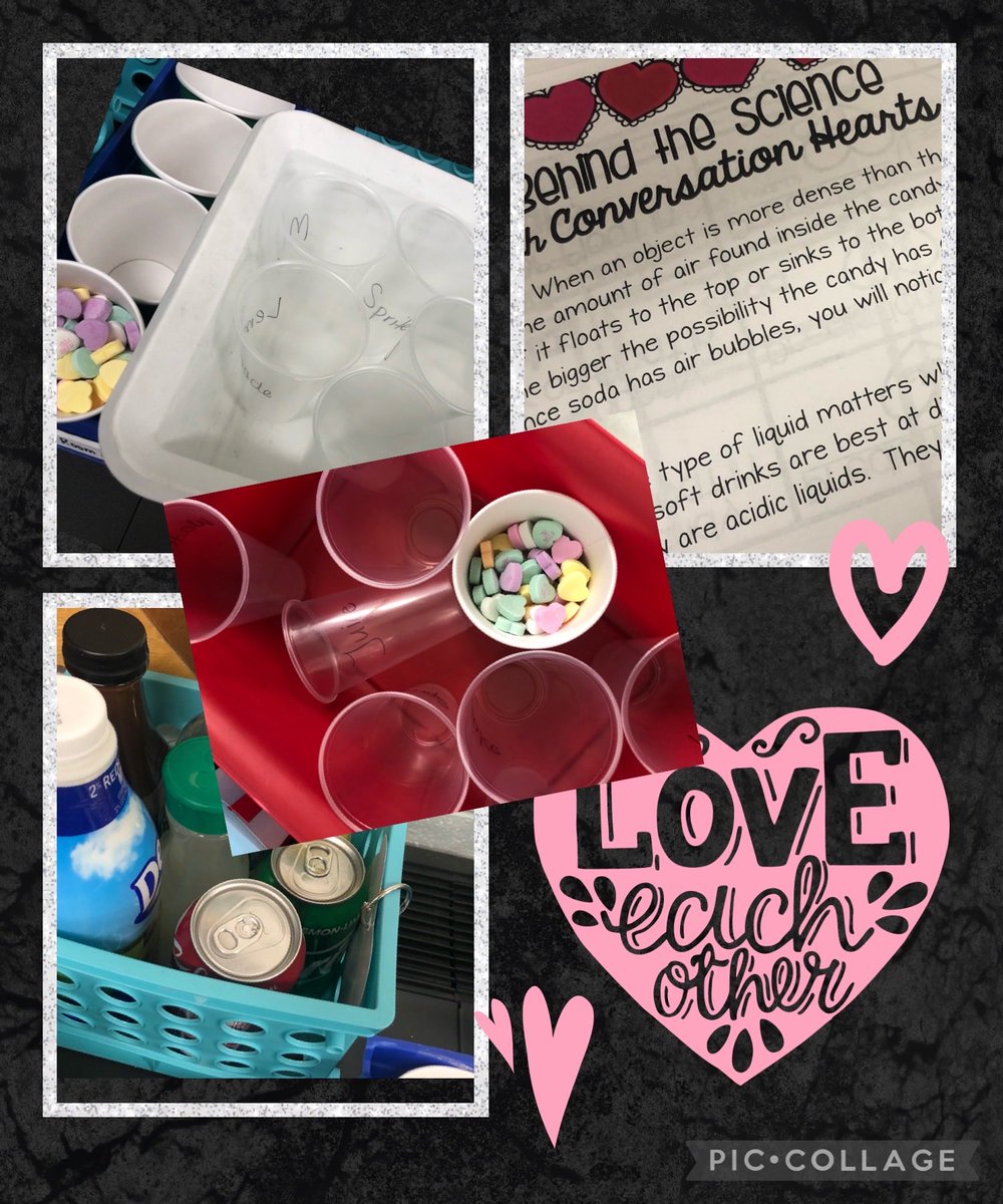 ForestView4th's tweet photo. Prepping for a science experiment with conversation hearts ♥️ for today’s Valentine’s Day @D59ForestView @CCSD59 #love #explore #hypothesize 💗 💕 ❤️ my favorite science activity! https://t.co/8POJbJx9H0