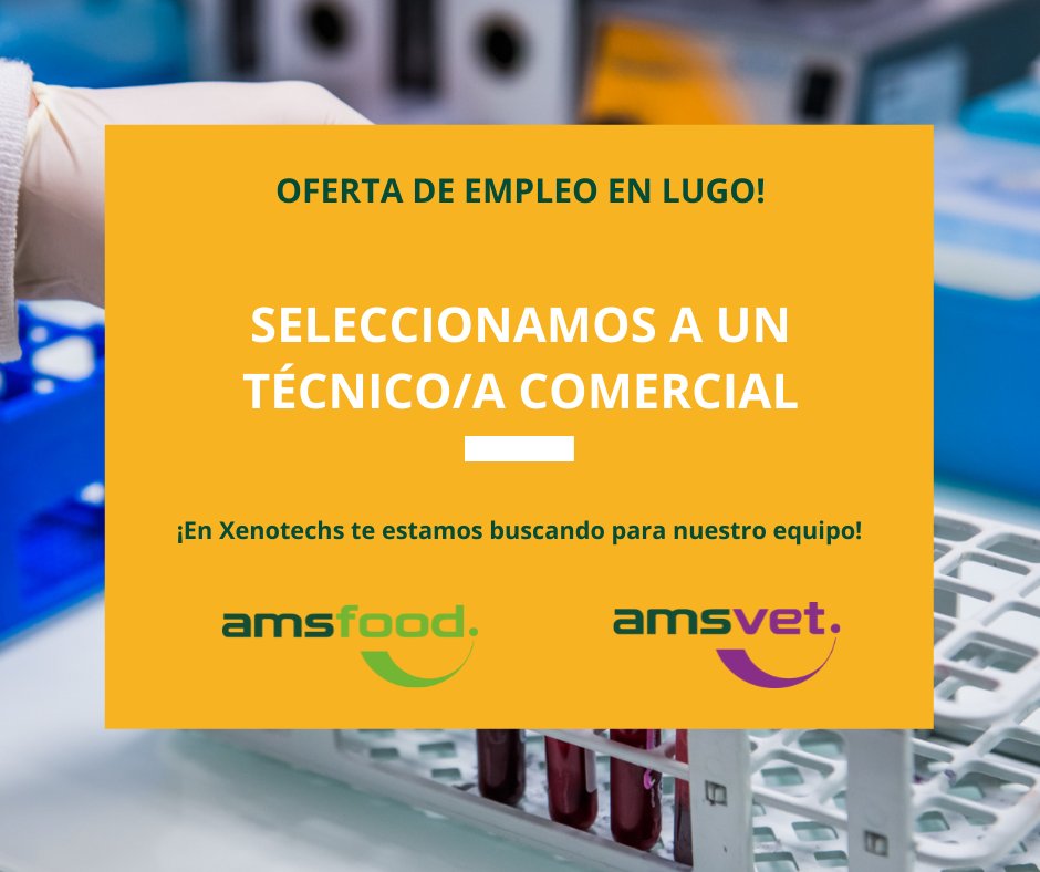 AMSlab's tweet photo. ¡#OfertaDeEmpleo en #Lugo! En @xenotechs buscan a un técnico/a comercial para incorporar a su equipo.
Si te interesa inscríbete a través de nuestra web, donde tienes toda la información sobre los requisitos del puesto:👉 https://t.co/bVSSjJWtkN 👈
#Galicia #EmpleoEnLugo #AMSteam https://t.co/Pi7xA1pMTQ
