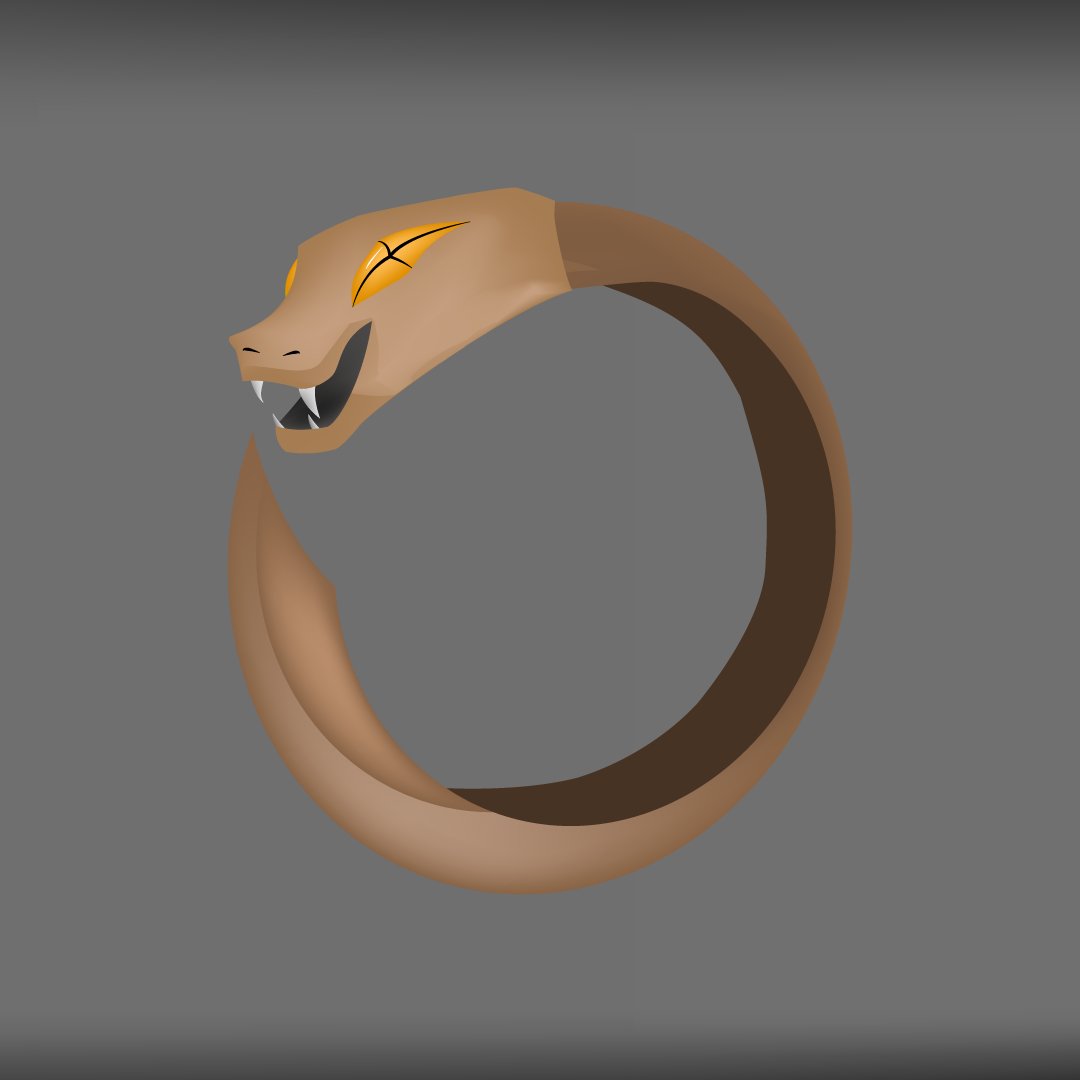 MaddoctorBad's tweet photo. @NineChronicles 
Hey, look for something concept for ring please ^_^
workname - Jormungand Ring or Snake Ring
#art #snake #Illustrator https://t.co/pXZyLOa0H2