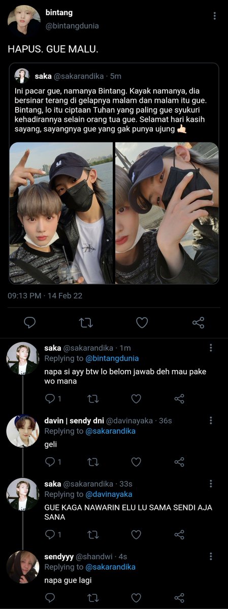 mioneyi's tweet photo. hihi, dari Saka untuk Bintang 😺😺 https://t.co/o6Vxvk7bRX