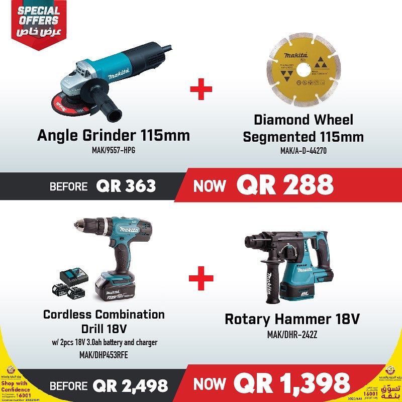 Cirkel venstre Kan Nehmeh on Twitter: "Don't miss out on Makita Special Offers this start of  the year! 📣 Get exclusive offers on Makita power tools for construction,  woodworking, automotive, and even DIY. Visit our