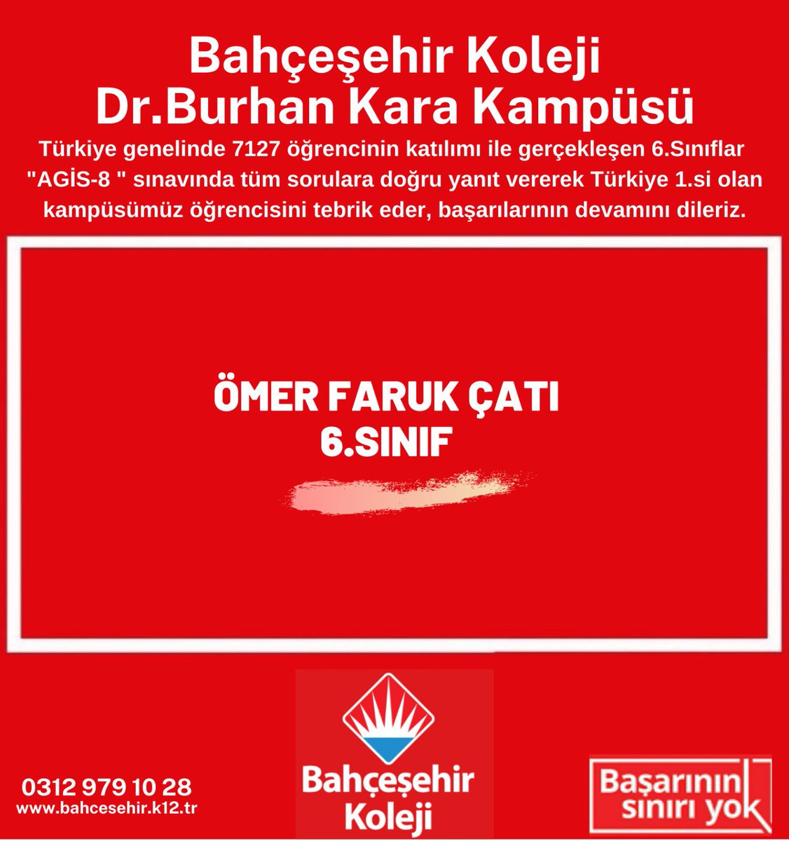 “Bahçeşehir Koleji Öğrencilerini Arıyorsanız En İyilerin Arasına Bakın. ”
Sevgili öğrencimizi, öğretmenlerimizi ve velimizi tebrik ederiz. ❤️💙 #başarınınsınırıyok