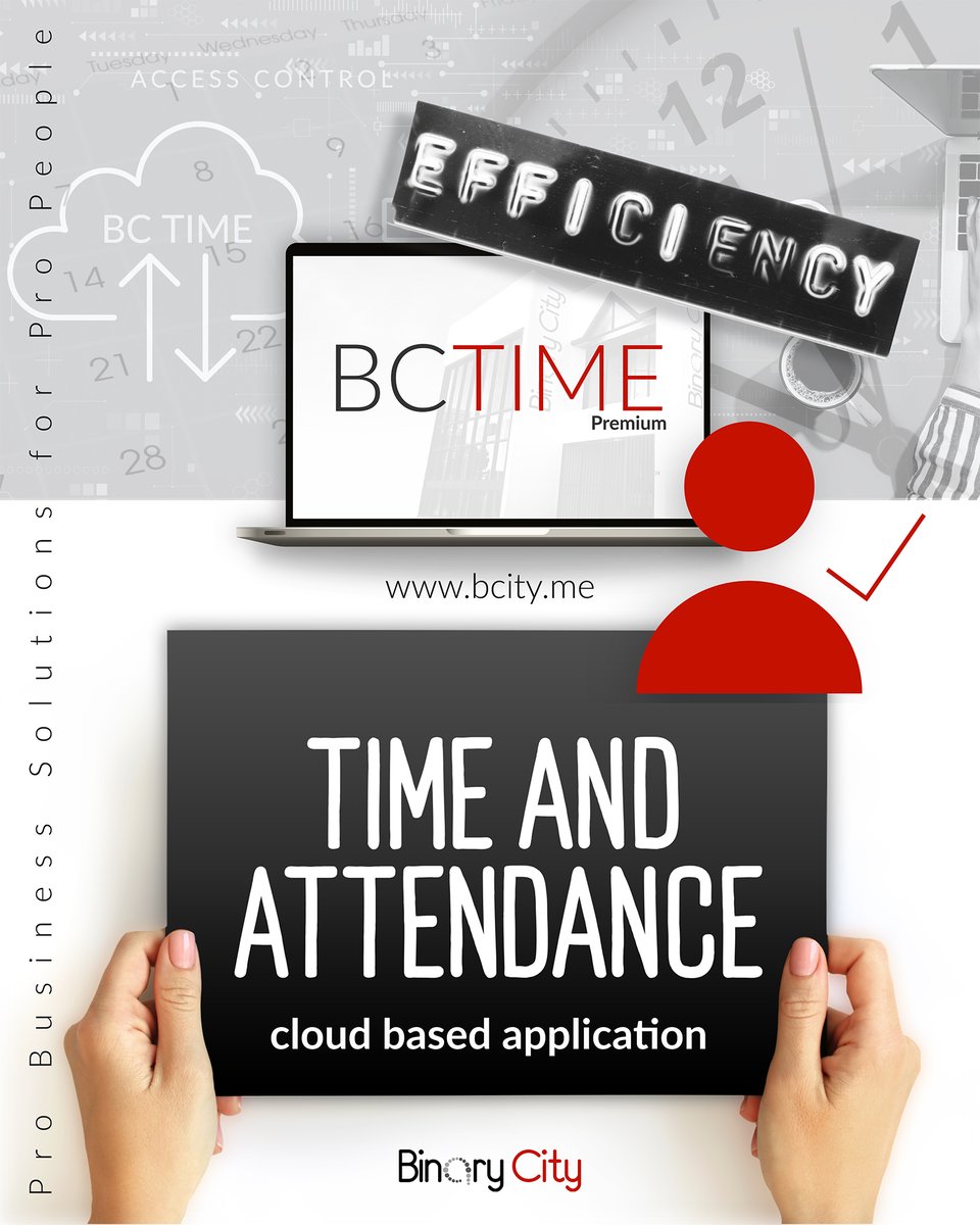 Looking for efficiency? This is it...BC Time! 

Easily & accurately calculate employee clocking hours in real time, integrate with your payroll system and manage access control all from this powerhouse solution. 
bcity.me/bctime-overview

#bctime #binarycity #advancedtechnologies