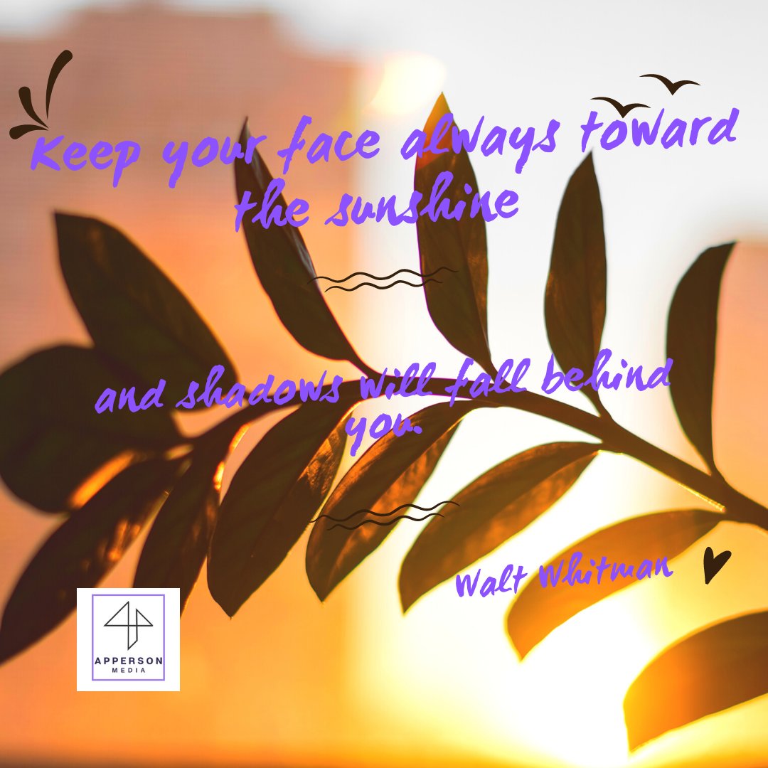 "Keep your face always towards the sunshine, and shadows will fall behind you" - Walt Whitman
#life #positivevibes #moving #future #time #ideas #sunrise #time #selflove #art #appersonmedia
