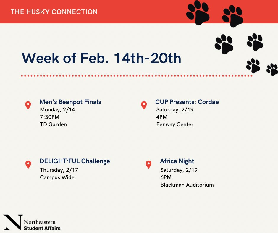 Husky Connection Alert 🚨 
Check out the full Husky Connection Blog with more information on this weeks events linked in our bio!