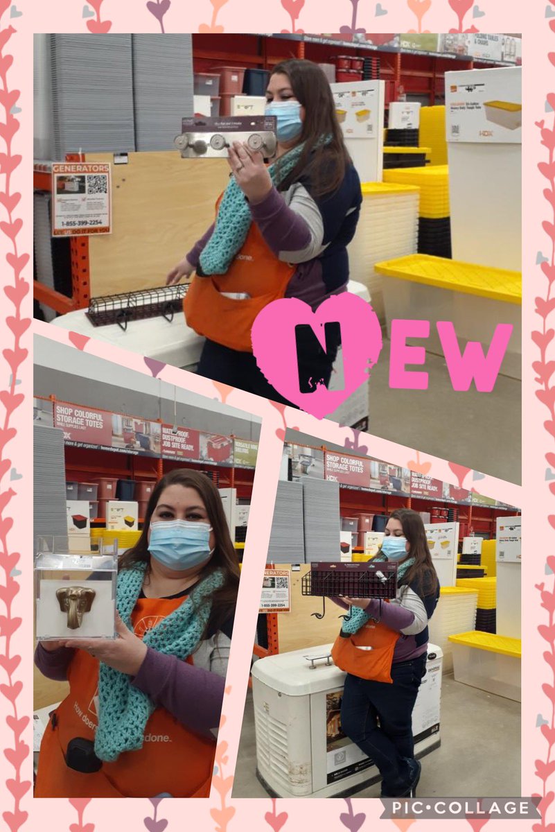 Hardware associate Shannon shared new and trendy product from the newly reset decorative hook bay at the morning meeting. #newandinnovative