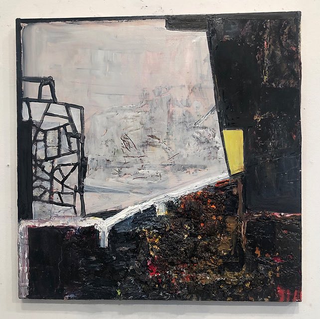 zephyrandmaize's tweet photo. Brenda Goodman, Inside Out, 2021, Oil, Mixed Media on Wood,  16 x 16 in. 

© Courtesy of Brenda Goodman ( @brengoodman ) and @sikkemajenkins , currently on view as part of 'Winter Selections 2022' curated by @variaserr 

#brendagoodman #sikkemajenkins #zephyrandmaize https://t.co/oHce7zFJas