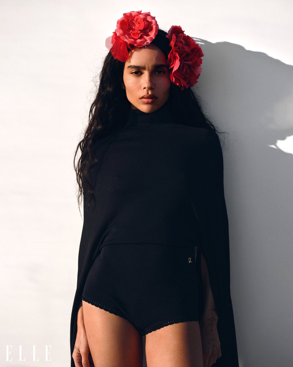 FashionweekNYC's tweet image. Zoe Kravitz in the Elle Magazine March 2022 Issue