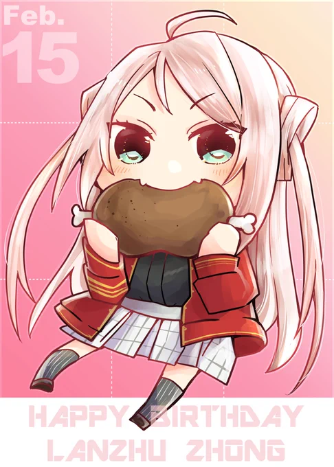 ランジュ～!お誕生日おめでとうございます!
いっぱいお肉食べてね
#鐘嵐珠生誕祭2022
#ショウ・ランジュ生誕祭2022 