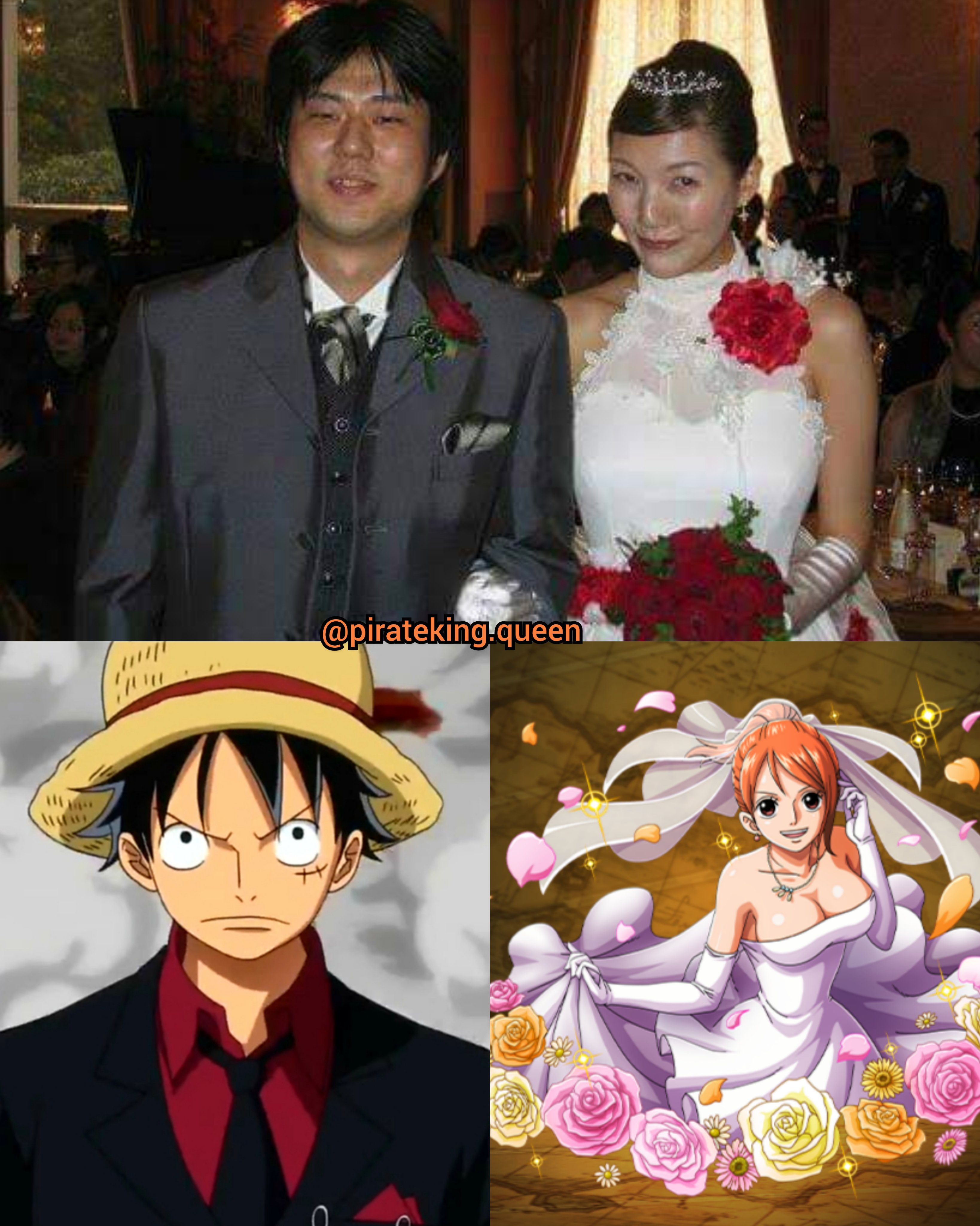 Piratekingqueen Eiichiro Oda And His Wife Chiaki Inaba Luffy And Nami Happy Valentine S Day Luffyxnami Namixluffy Lunami Onepiece Luna Nalu Luffy Nami Manga Anime ワンピース ルフィ ナミ ルナミ ルナ T Co