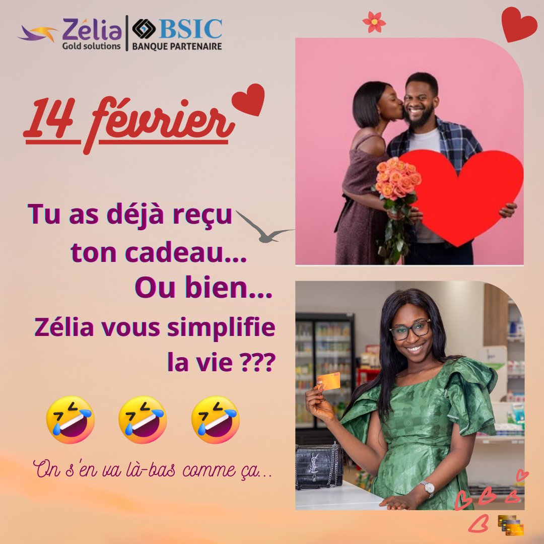 C'est la Saint Valentin !!!!
Nous, c'est Zélia simplifie la vie 😂😂😂😂
On vous attend pour les shoppings avec vos cartes Zélia !
Surprenez votre partenaire. Allons seulement...

#saintvalentin #love #gifts
