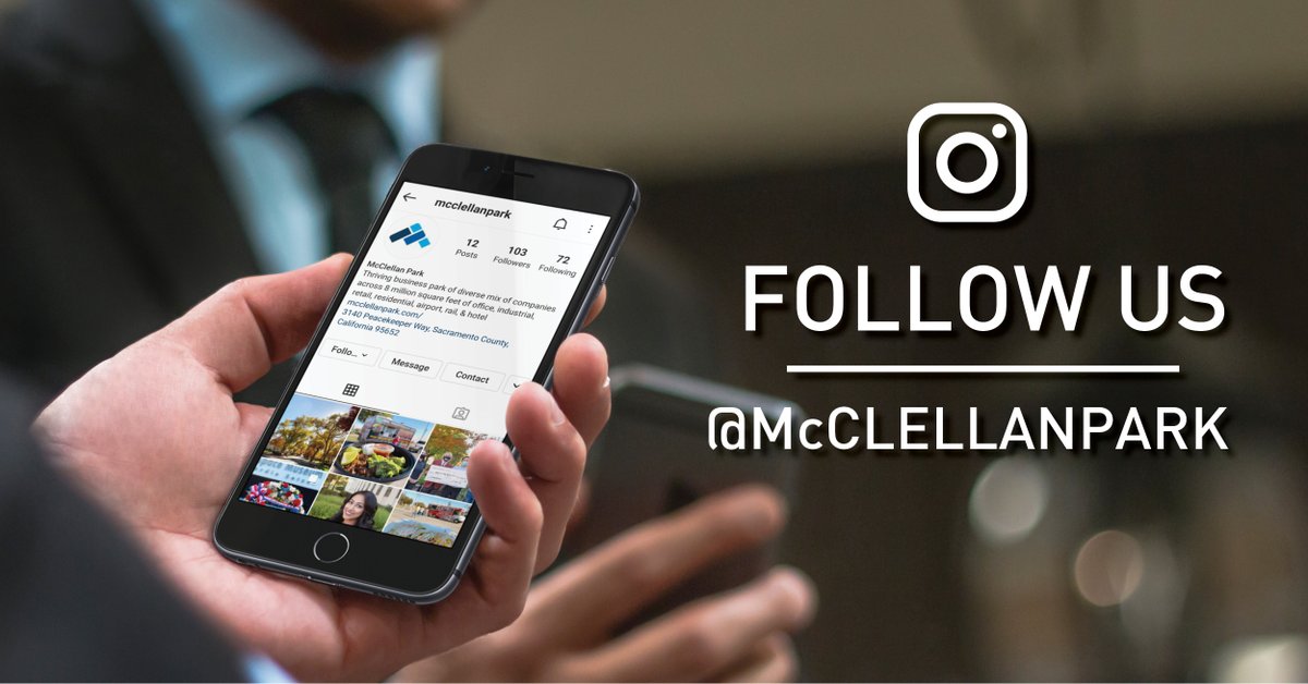 Find us on Instagram! Stay in-the-know with all things McClellan Park: instagram.com/mcclellanpark