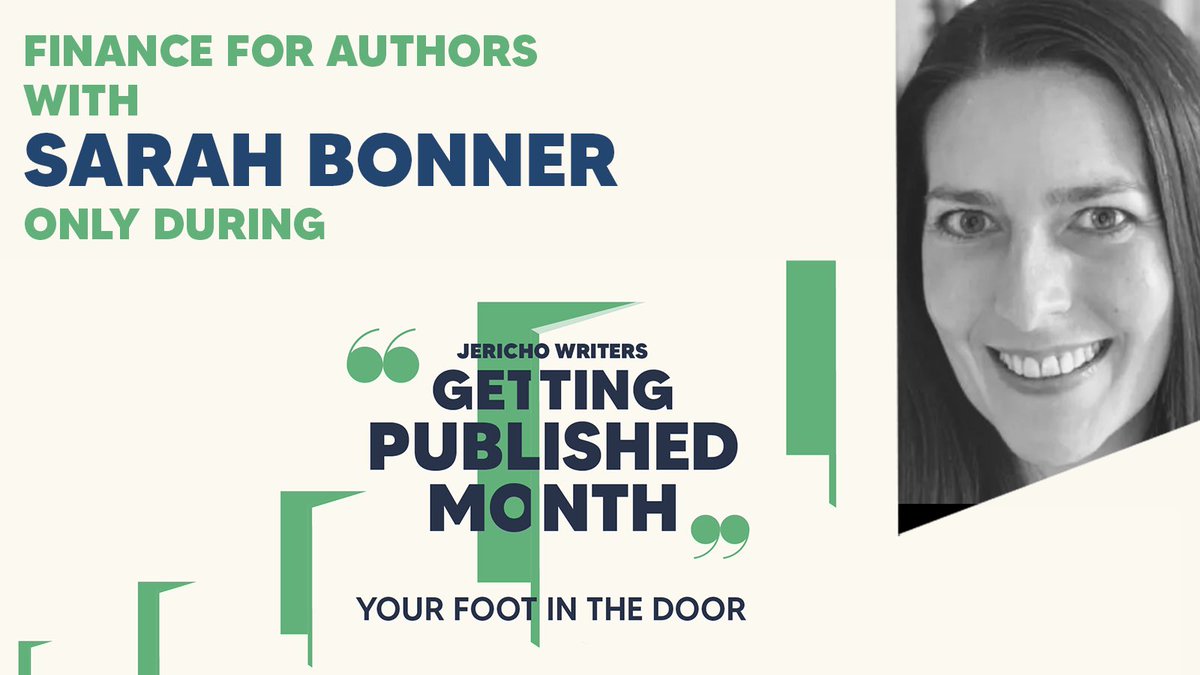 sarahbonner101's tweet photo. Looking forward to demystifying finance for new authors with @JerichoWriters as part of their Getting Published Month. More info here: https://t.co/CLmz7JSvf9 #JWGettingPublished https://t.co/yhwSsfZoss