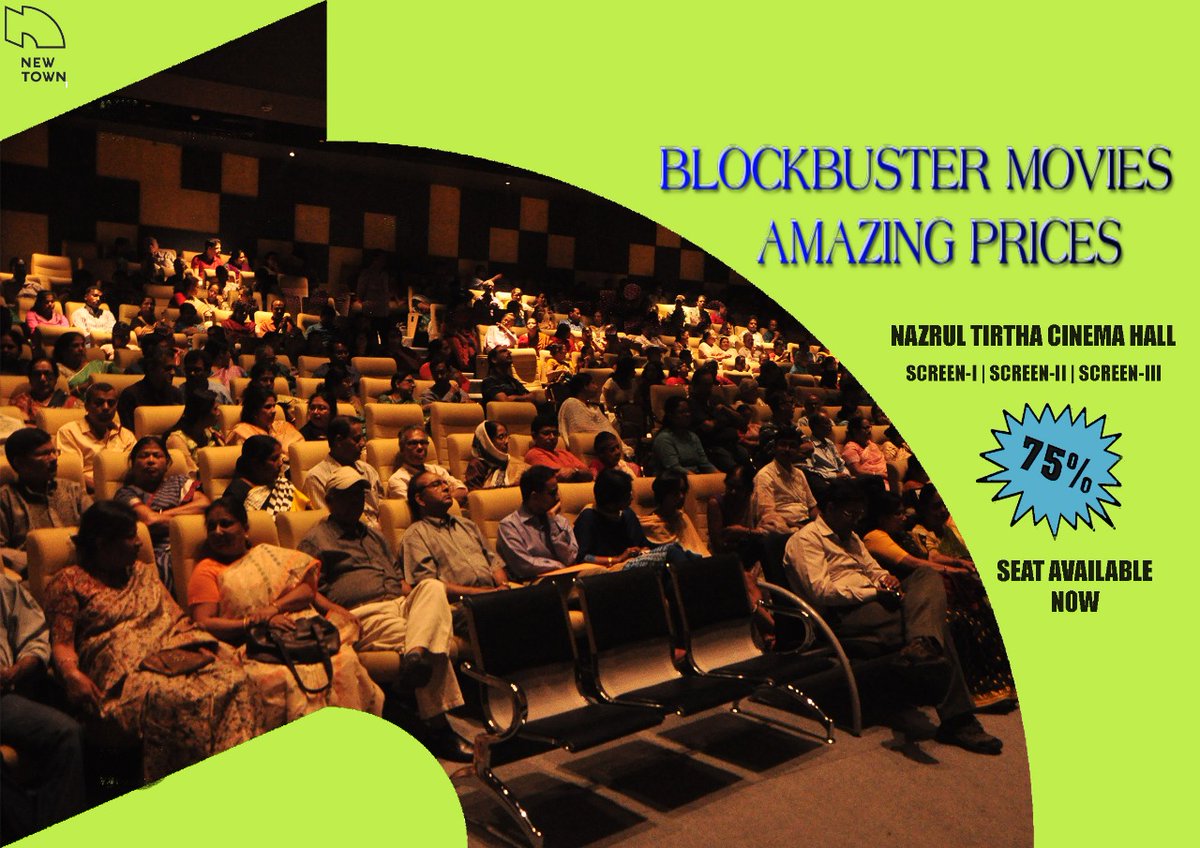 AsokeKumarRoy7's tweet photo. Enjoy great movie viewing experience at Nazrul Tirtha with friends and family! 

All safety measures followed! 
#cinemahall #booknow #newtownkolkata #visitus https://t.co/TvXrUgFwQO
