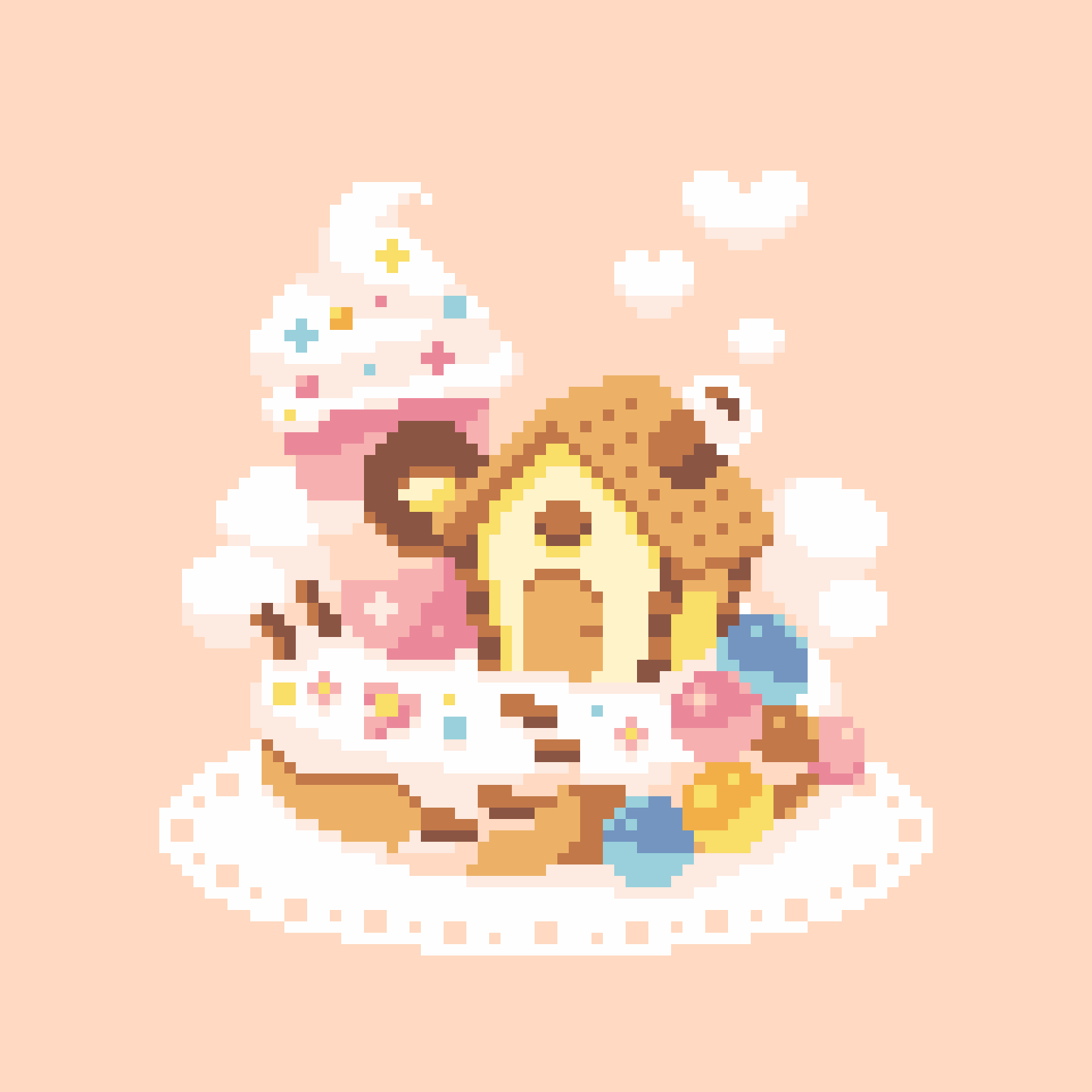 تويتر 鬼雷 昇炎 على تويتر Rt 0412sraim お菓子の家 毎日ドット絵 Dotpict T Co Gykejjsii8