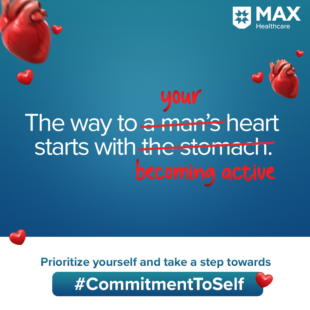 MaxHealthcare's tweet photo. Regular physical activity can lower the risk of heart diseases. It also protects your body from other conditions like high cholesterol, hypertension & diabetes. This #ValentinesDay, take a pledge to put yourself first & book a health check up at Max Hospitals. #CommitmentToSelf https://t.co/CmVxfcOEH5