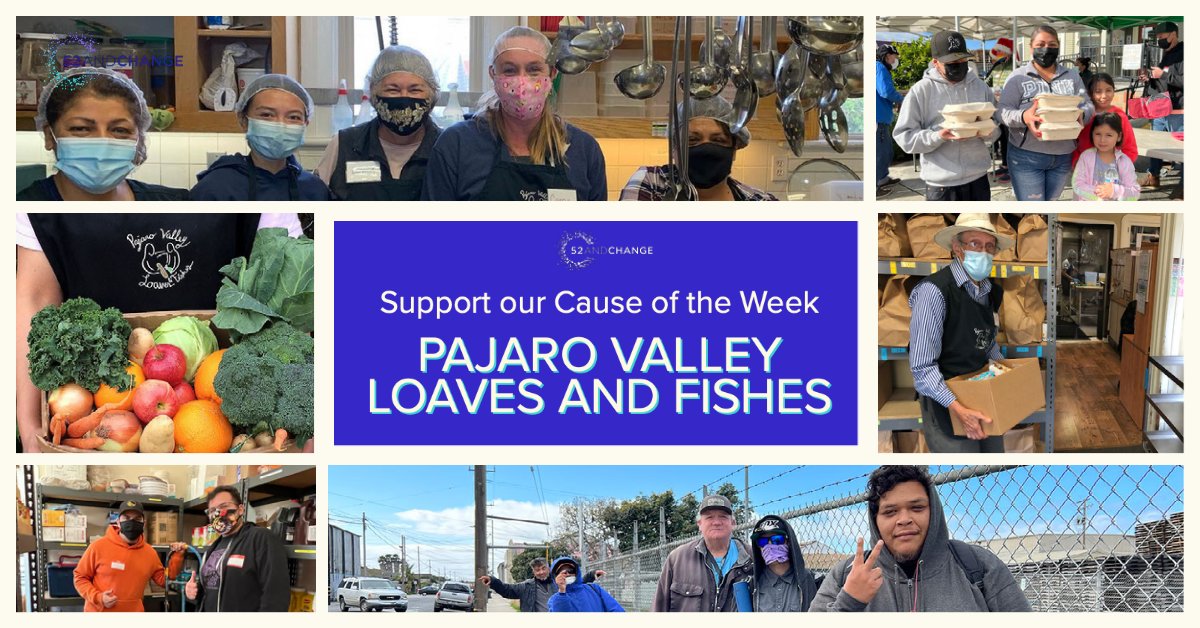 52andC's tweet photo. Pajaro Valley Loaves &amp; Fishes is our Cause of the Week at https://t.co/e94HQBLyiT. PVL&amp;F combats food insecurity with emergency and supplementary groceries and delicious hot meals every weekday. We're matching all microdonations (never more than $10) up to $500! https://t.co/Dq0rOtuu4t