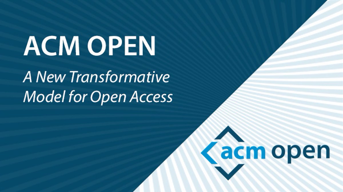 TheOfficialACM's tweet photo. 📣ACM has signed a new five-year #ACMOpen publishing agreement with @UW . The university is one of ACM’s top 5 institutions globally in terms of research publication output. Learn more about ACM's transformative model for #OpenAccess here: https://t.co/4diR0vrZVP https://t.co/iTyURZnybC