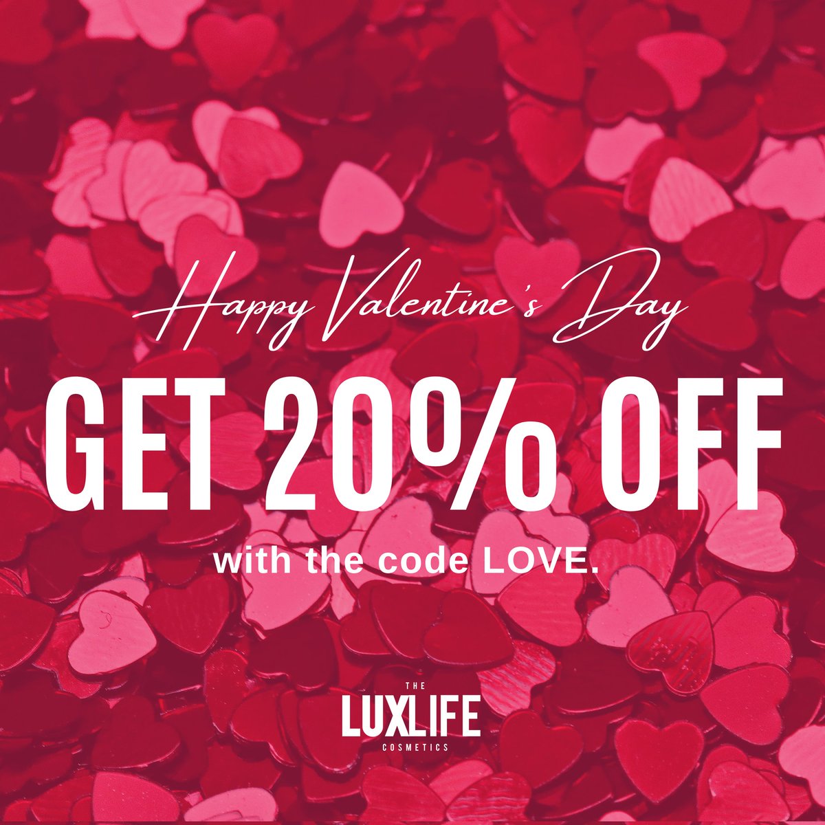 TheTrioBeauty's tweet photo. Happy Valentine's Day! 
Use the code LOVE for 20% off! ❤ https://t.co/7hm3WcjOIQ