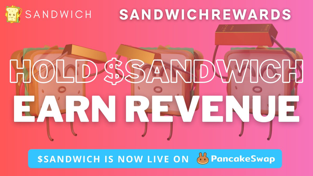 Sandwich Network will transfer into a DAO &amp; distribute 100% of all revenue made on the platform between $SANDWICH holders 🤯🤑💰

Read all about it here 👇 medium.com/@sandwichnetwo…

$SANDWICH is live on <a href="/PancakeSwap/">PancakeSwap (Monad arc)</a> 👇
pancakeswap.finance/swap/0xd3253Fc…