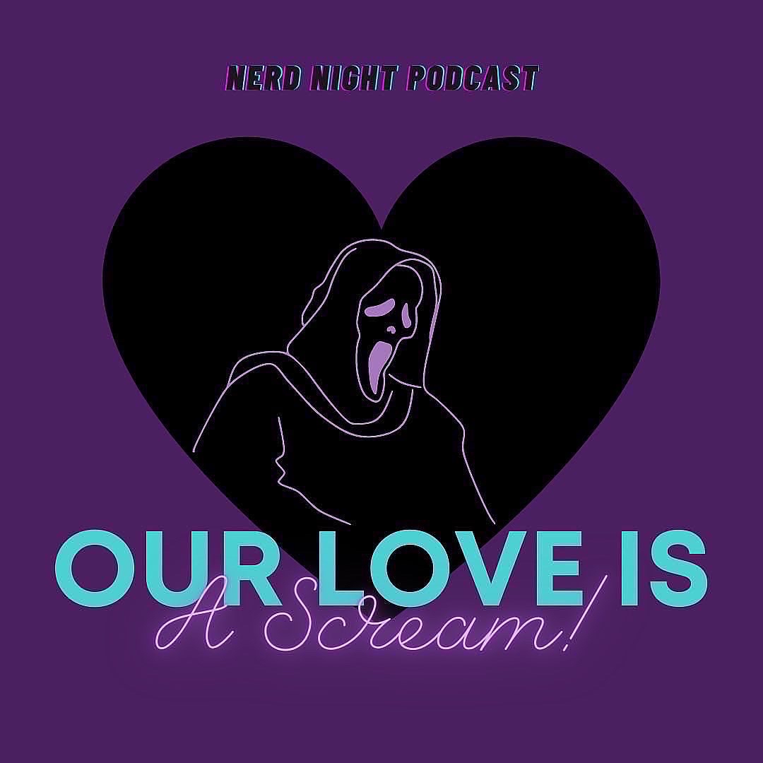 nerdnightpc's tweet photo. Happy Valentine’s Day Nerds! 💜#valentine #bemyplayer2 #scream #ghostface #nerd #nerdnightpodcast https://t.co/qeNu24VkVF