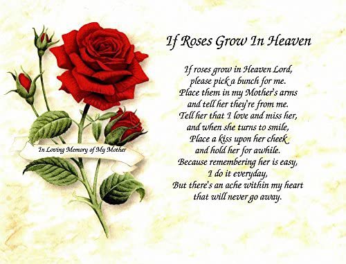 missing mom in heaven poems