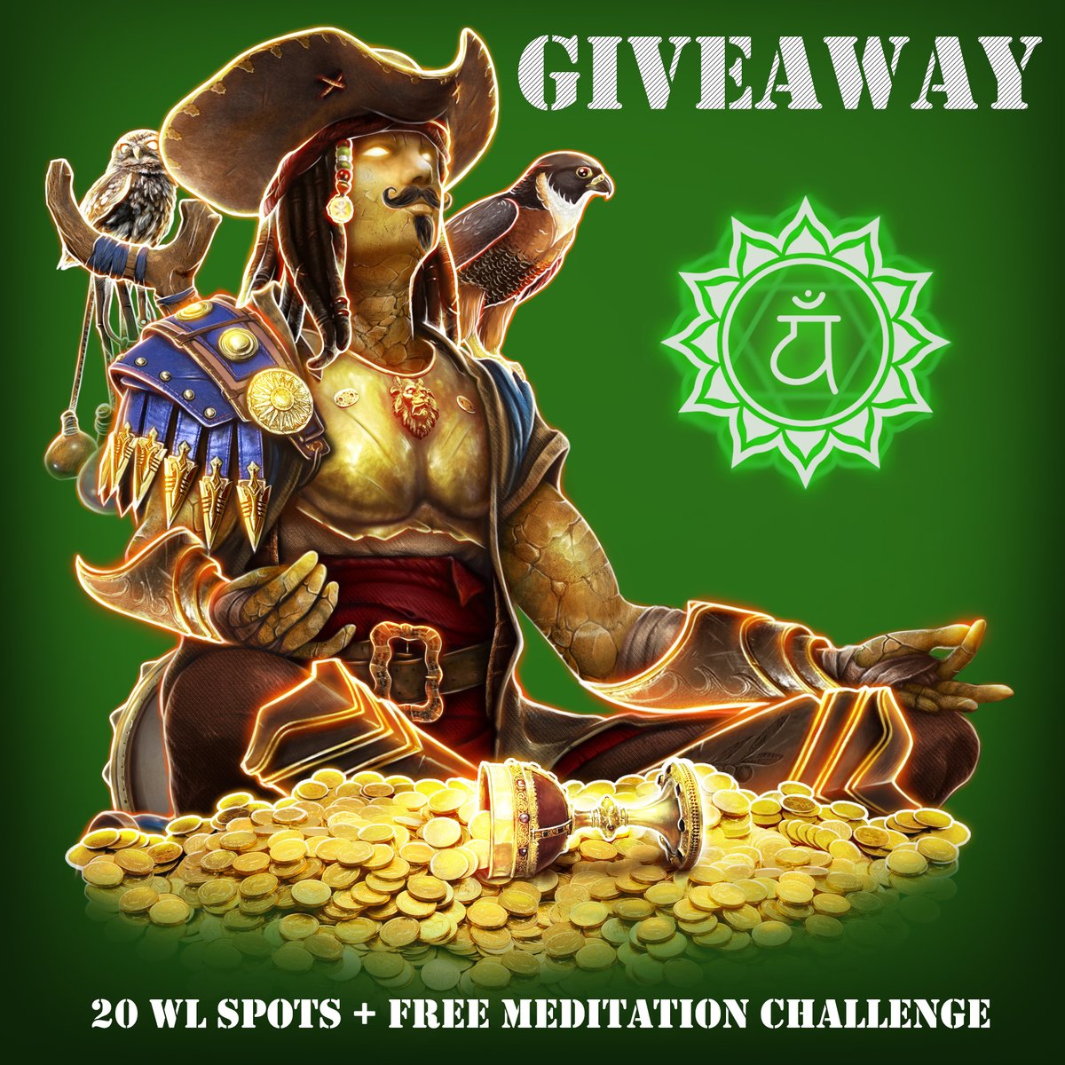 AwakenedNFTClub's tweet photo. ⚔️AwakenedWarriors #NFTGiveaway⚔️

🎁20xWL spots + Free Meditation Challenge.🎉

✅To qualify:
1️⃣Follow @AwakenedNFTClub
2️⃣Tag 3 friends (every tag is an extra chance)
3️⃣Like &amp; RT
4️⃣Join Discord https://t.co/cRKGx16MPf 
in 48hrs⏰

#NFT #NFTGiveaway #NFTdrop #NFTs #NFTCommunity https://t.co/67XVO1oQNL