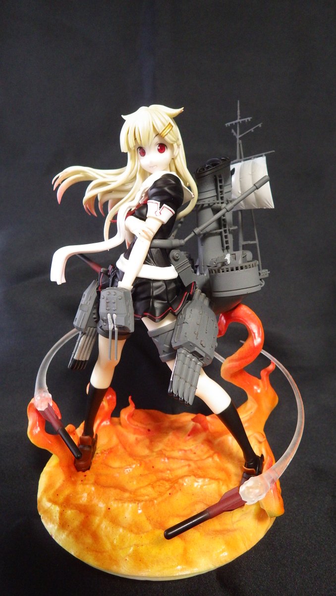 エルドラモデル　夕立改二　ワンフェス　ガレージキット 艦これの夕立改二、完成しました。WF再販のエルドラモデルのガレージ