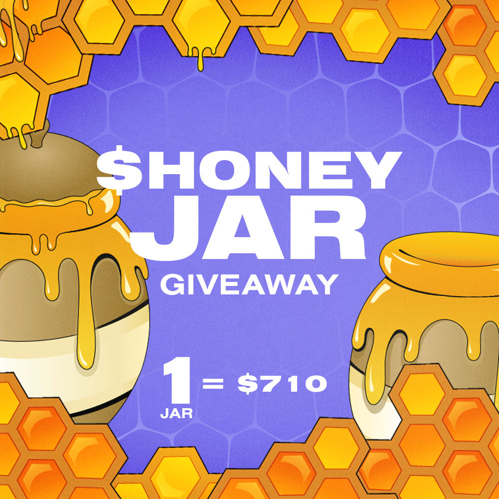 HONEY JAR GIVEAWAY🍯

- RT &amp; Tag 3 Friends
- Follow <a href="/FancyBearsMeta/">Fancy Bears Metaverse</a> &amp; <a href="/BartekSibiga/">Bartek 🐻🍯</a>

 1 Person is going to win 1 Honey Jar (+$700)🔥

48h