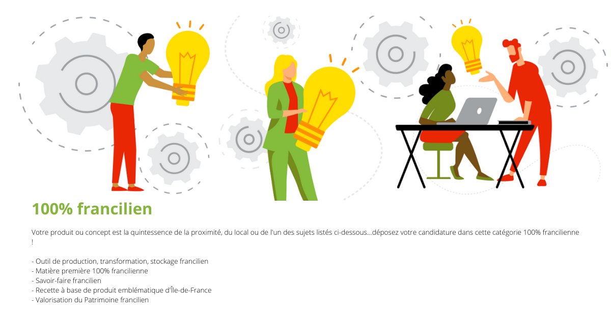 Votre entreprise est à l’origine d’un produit ou d’un concept innovant ?📣

Elle doit probablement s’inscrire dans l’une des 4 catégories du concours IdFood 2022⬇️

Les inscriptions continuent jusqu’au 31 mars 2022  buff.ly/3snfscJ

#ConcoursIdfood2022 #editiongreen♻️