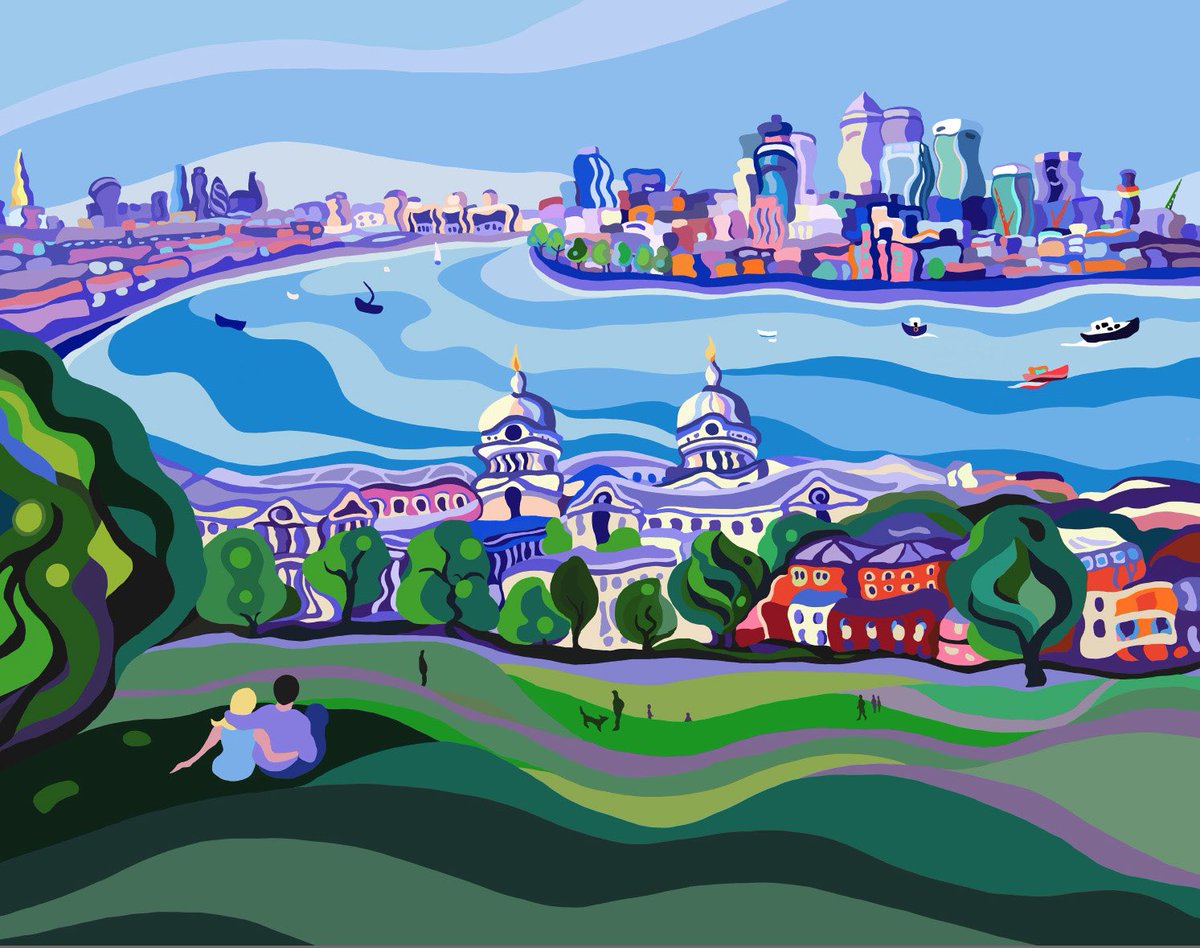 Happy Valentine’s Day! #love #london #Greenwich #painting #HappyValentinesDay